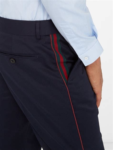 gucci xl mens side stripe trouser|Gucci pants for men.